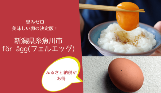 【本当は秘密にしたい】抜群に美味しい卵！新潟県糸魚川市「för ägg(フェルエッグ)」の【ピュアエッグ】