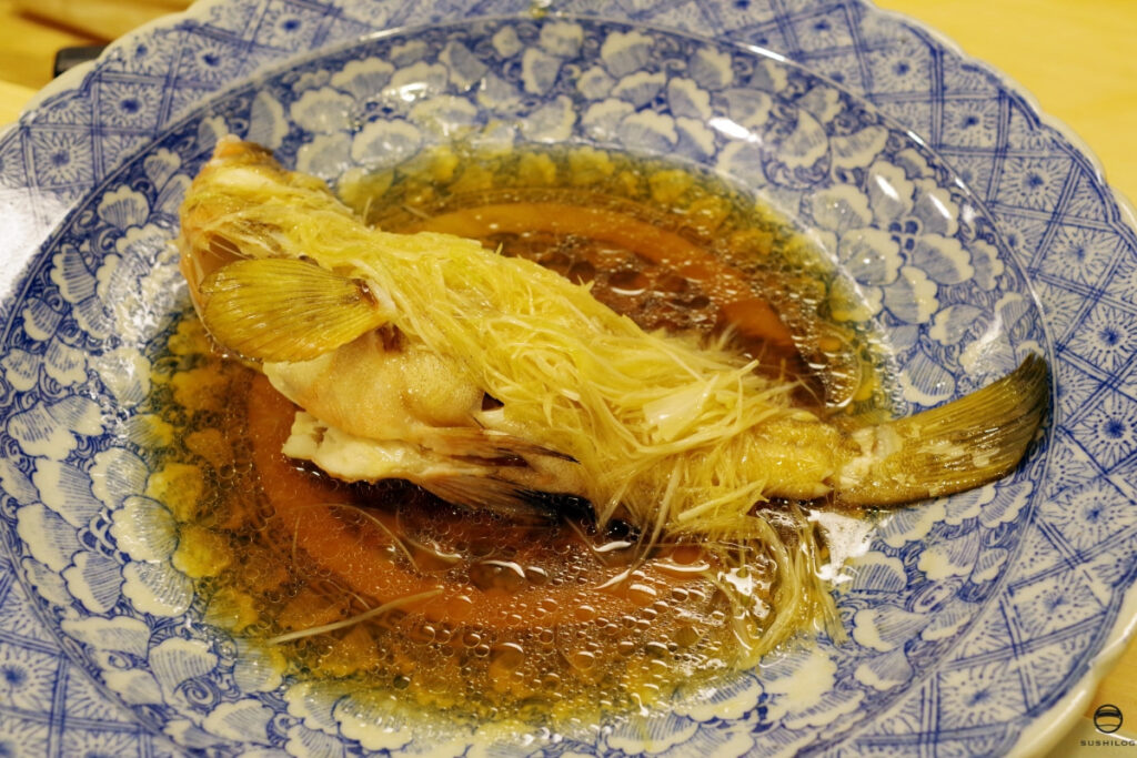 キジハタの中華蒸し(清蒸)