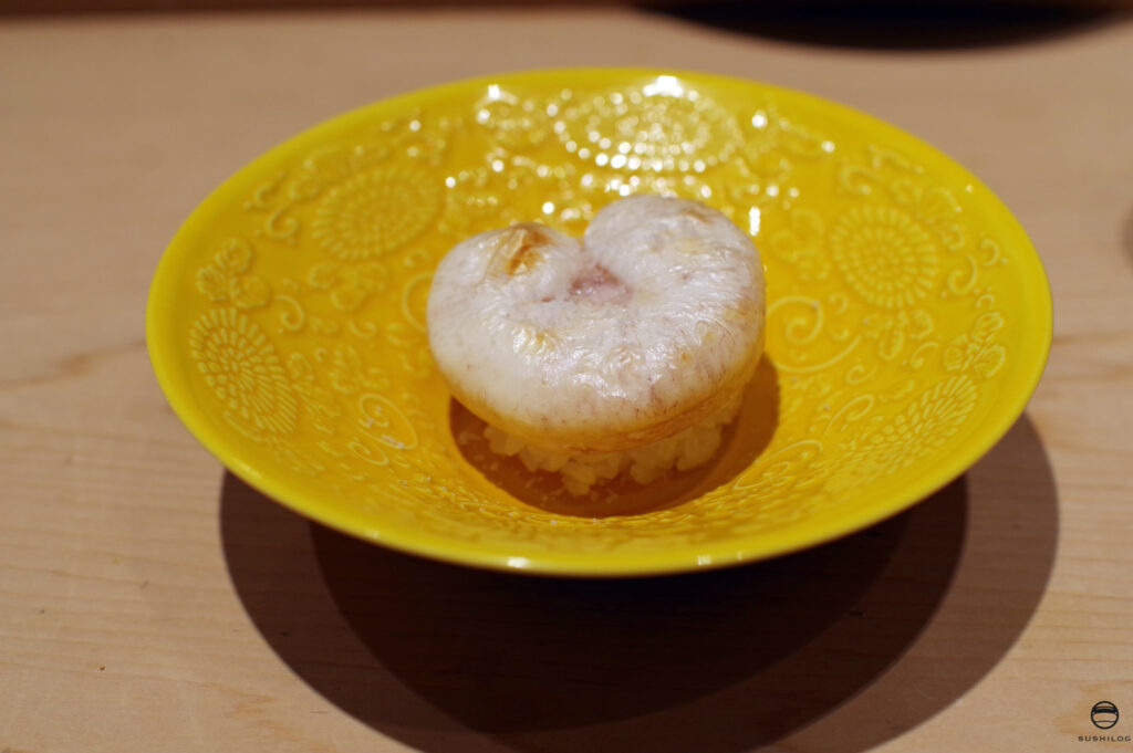 トラフグの白子と酢飯