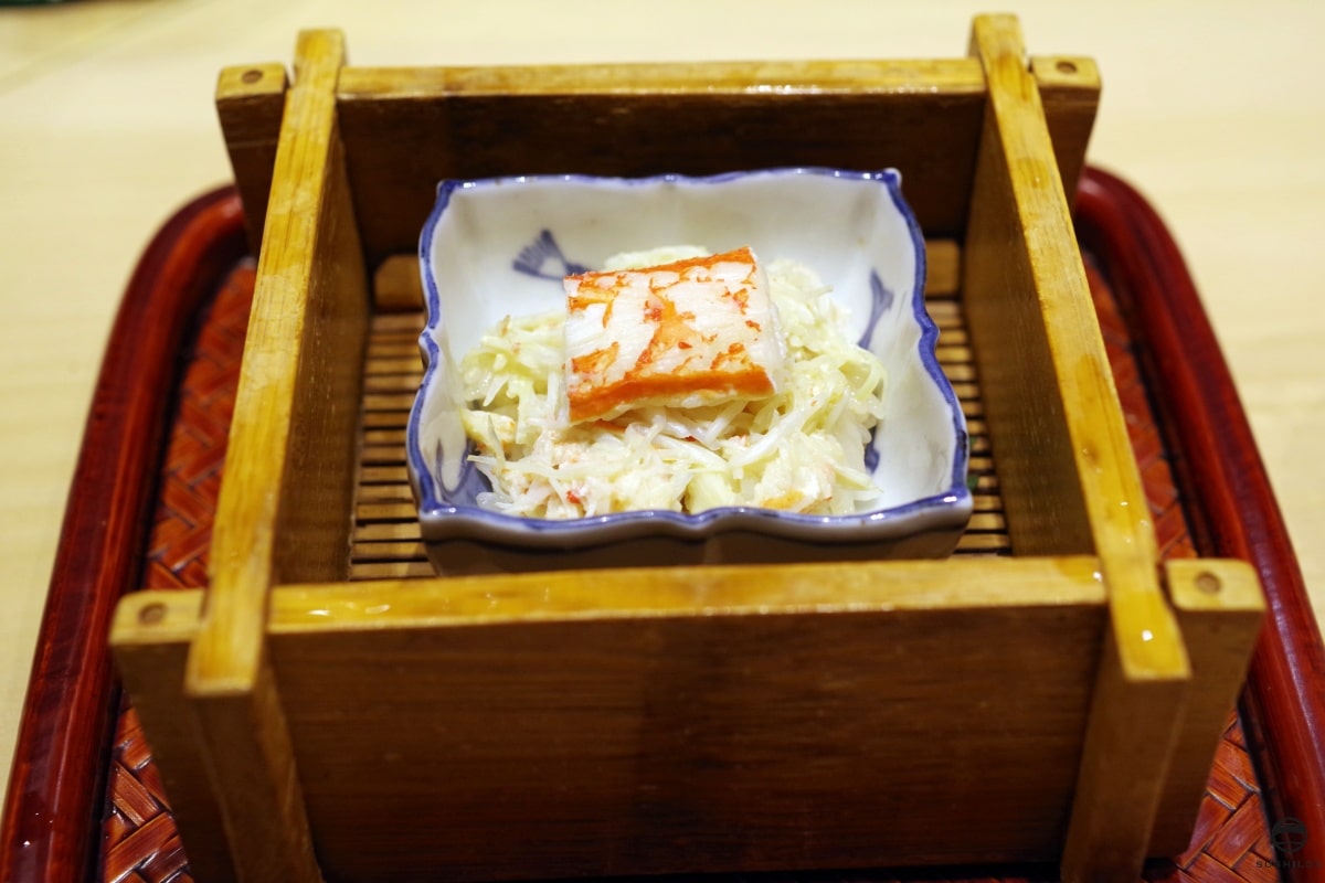 越前蟹の蒸し寿司02