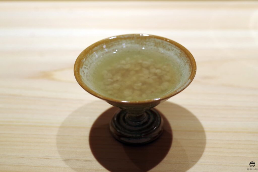 蕎麦の実のスープ