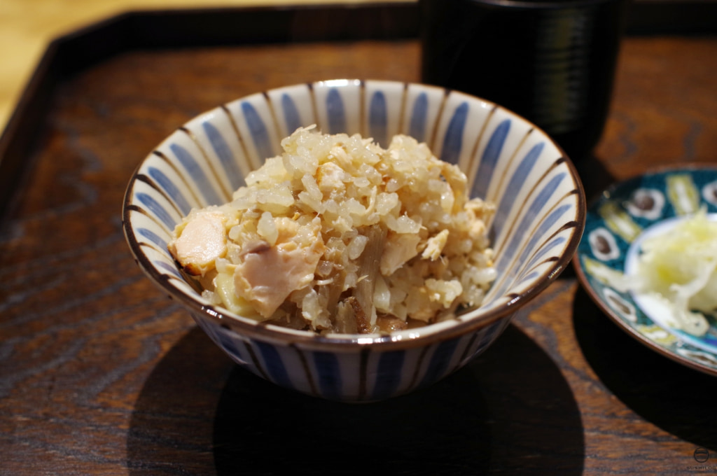 お食事：筍と桜鱒のご飯02