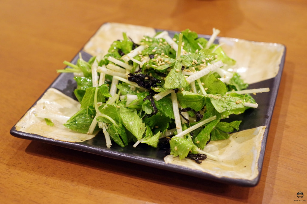 ホワイトセロリの塩昆布あえ