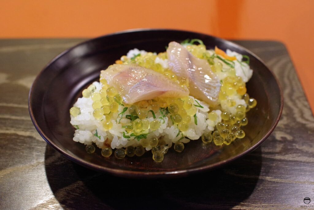 活の岩魚のちらし寿司03