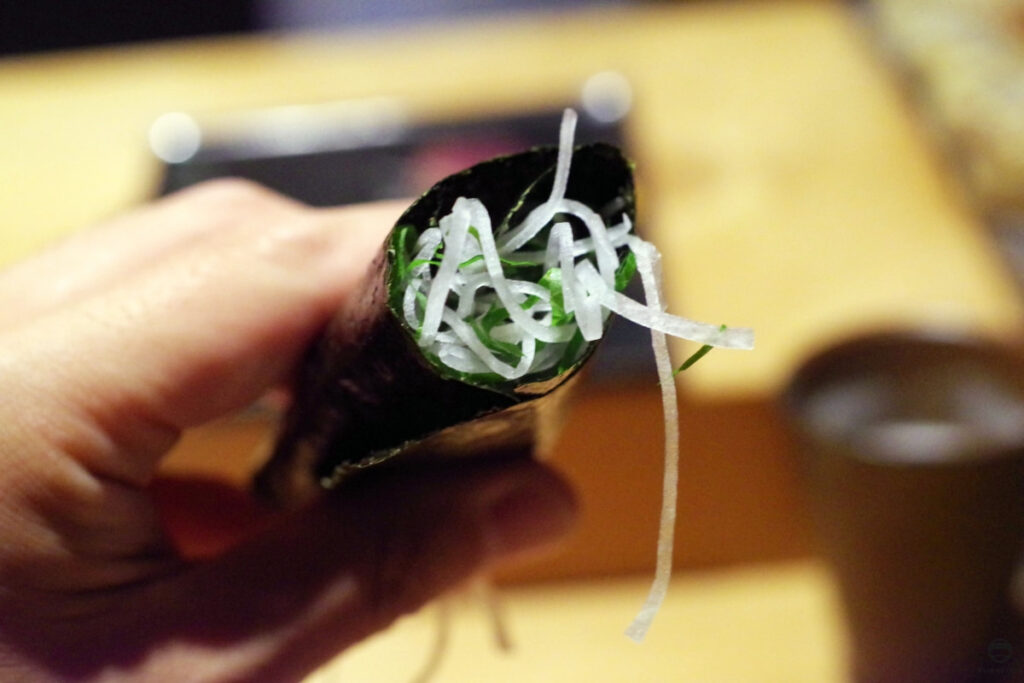 薬味の手巻き