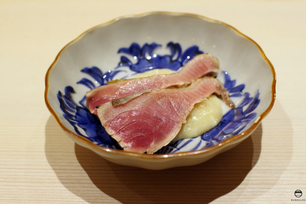 館山 須萬 蓮根と白味噌のソース01