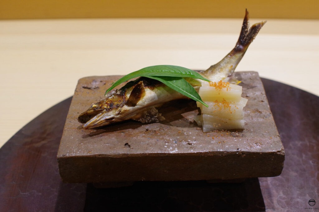高津川産鮎の塩焼き
