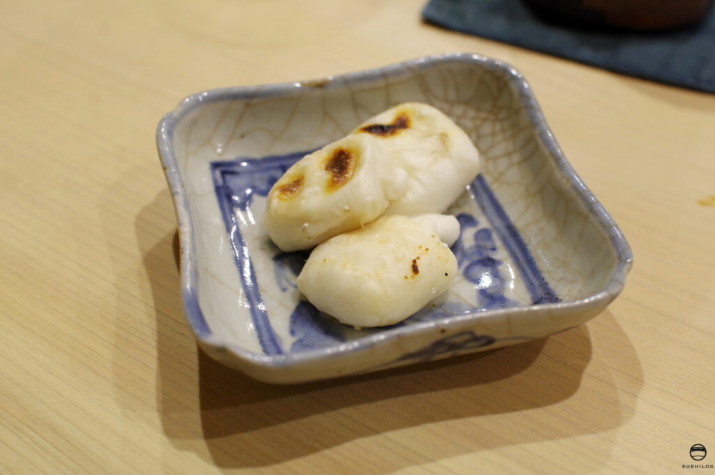 虎河豚の白子焼き