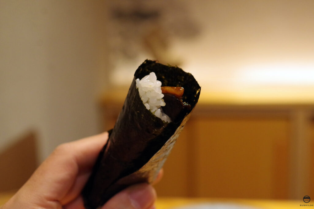 鰻と三國屋の海苔の手巻き
