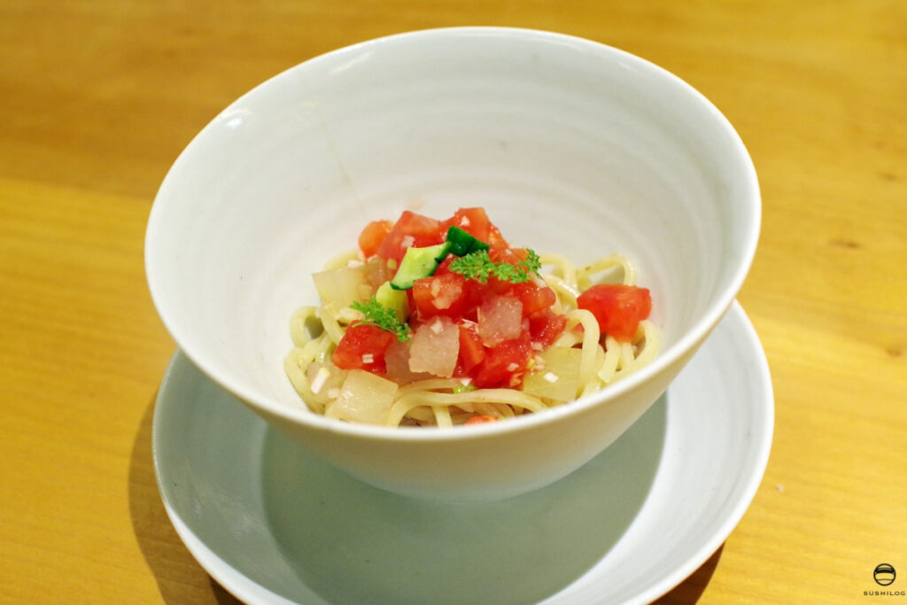 冬瓜とトマトの冷麺