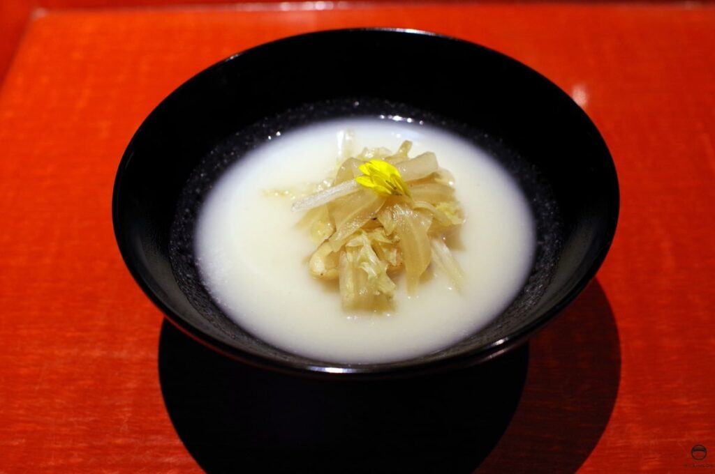 白菜の牛乳スープ
