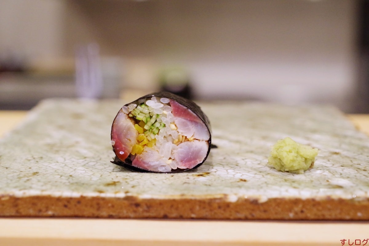 寿司こじ鰯の海苔巻き