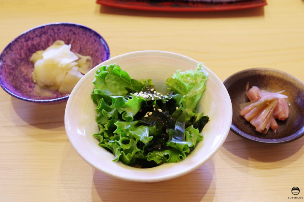 加美町のレタスと胡麻と東松島の生わかめ