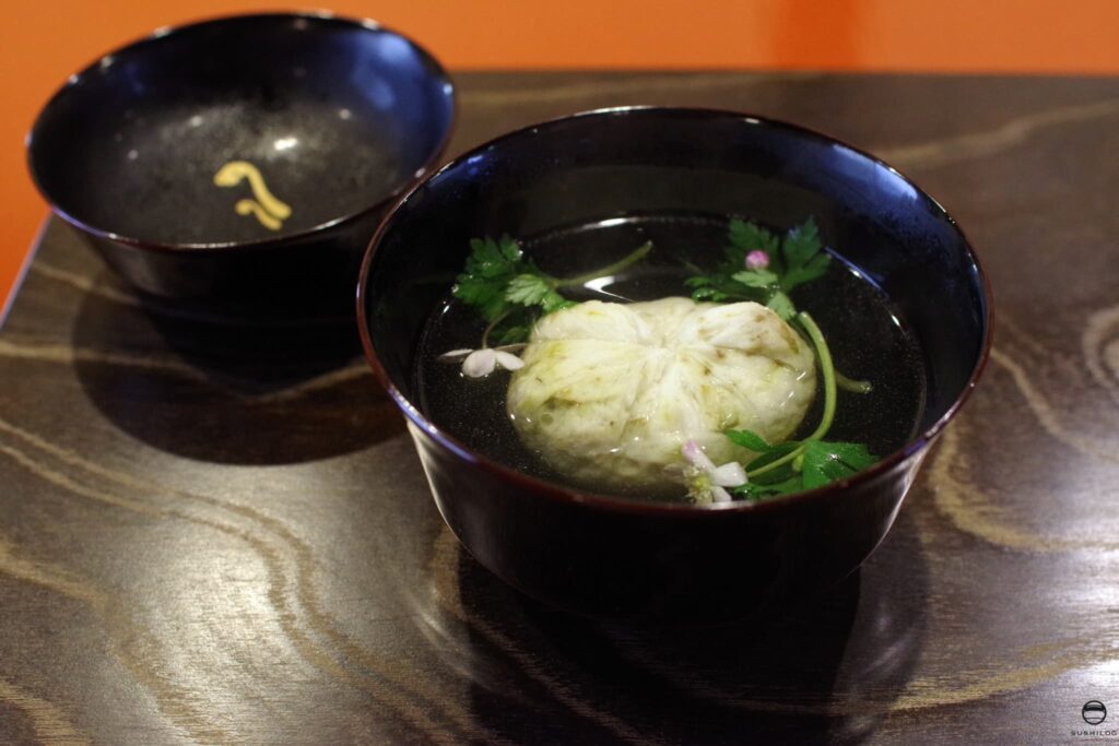 椀:蕗の薹の真薯