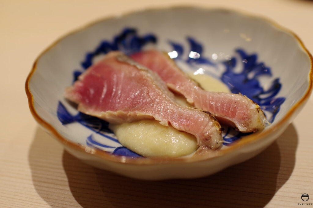 館山 須萬 蓮根と白味噌のソース02