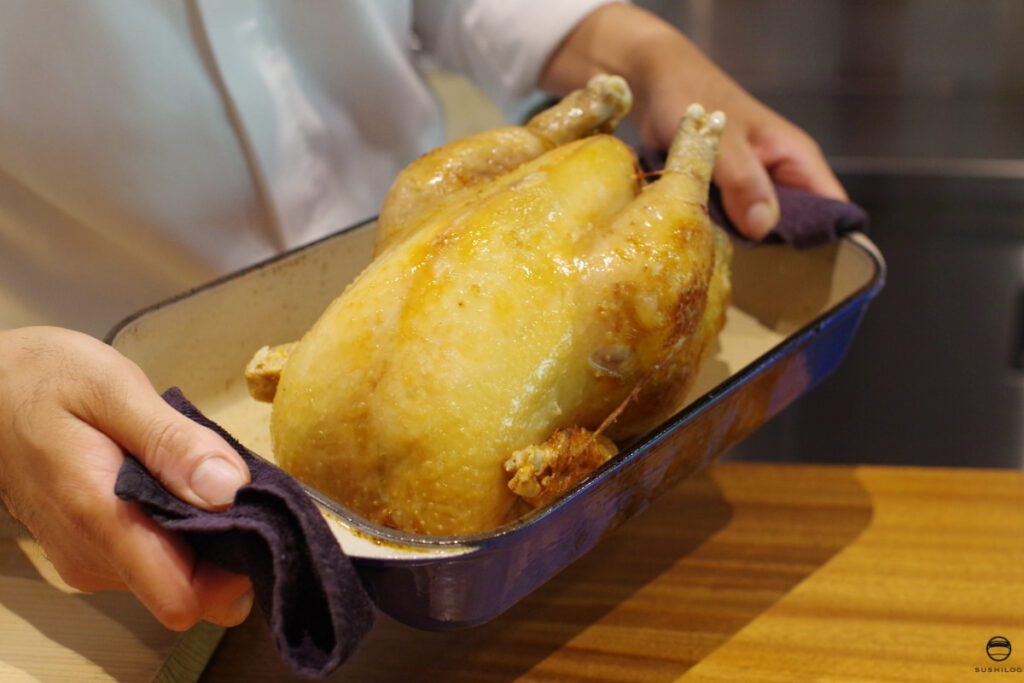 地鶏の丸焼き