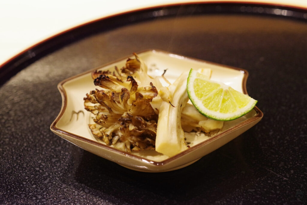 天然舞茸の塩焼き