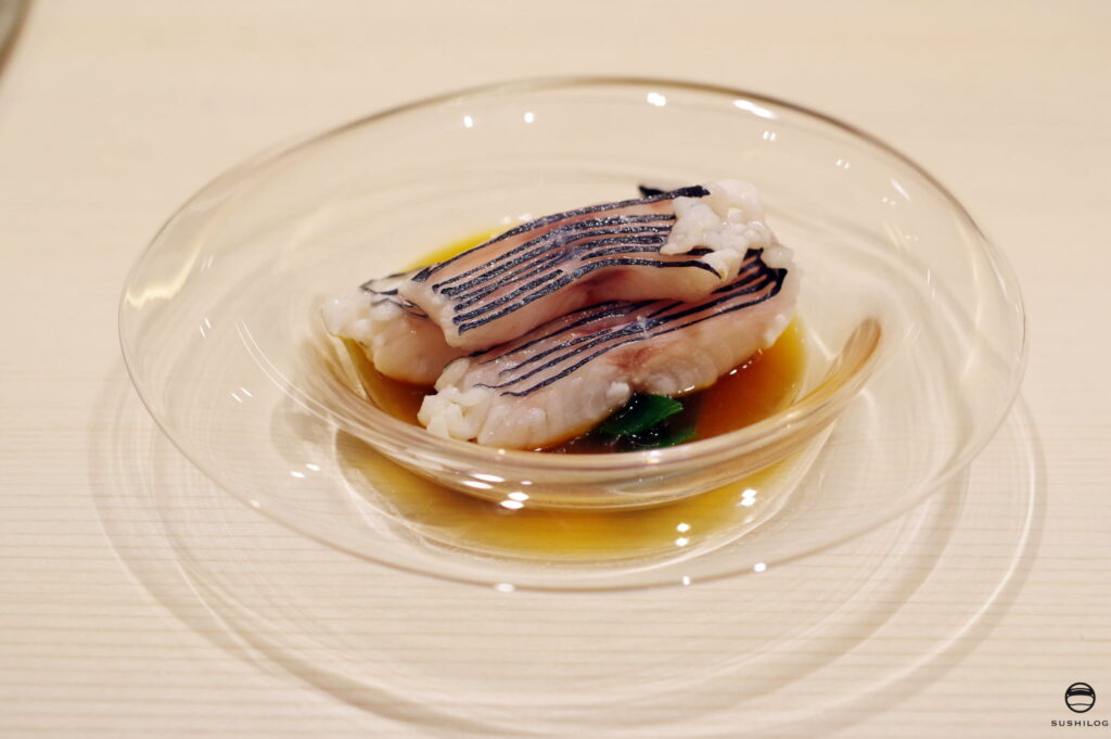 クロシビカマスのしゃぶしゃぶ仕立て