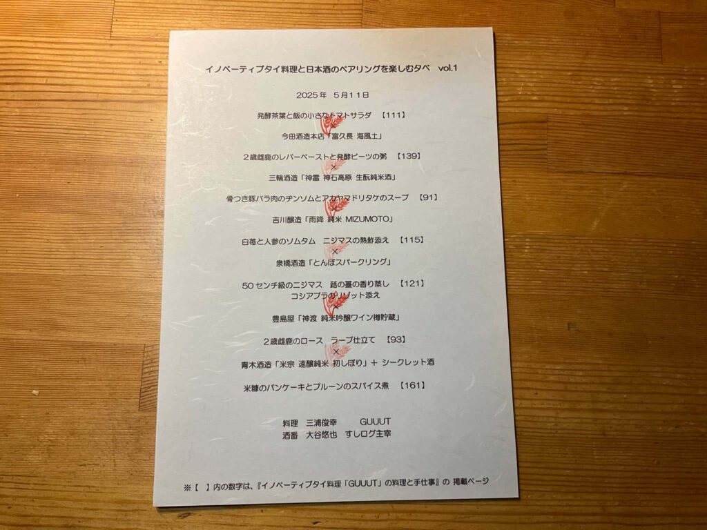 メニュー