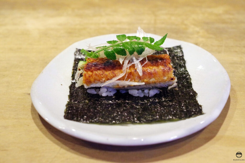 鰻の手巻き