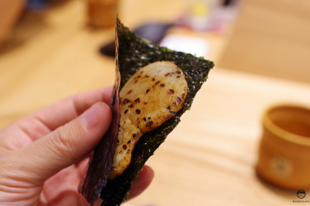 タイラギの磯辺焼き