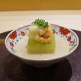 伊勢海老、冬瓜、胡麻出汁